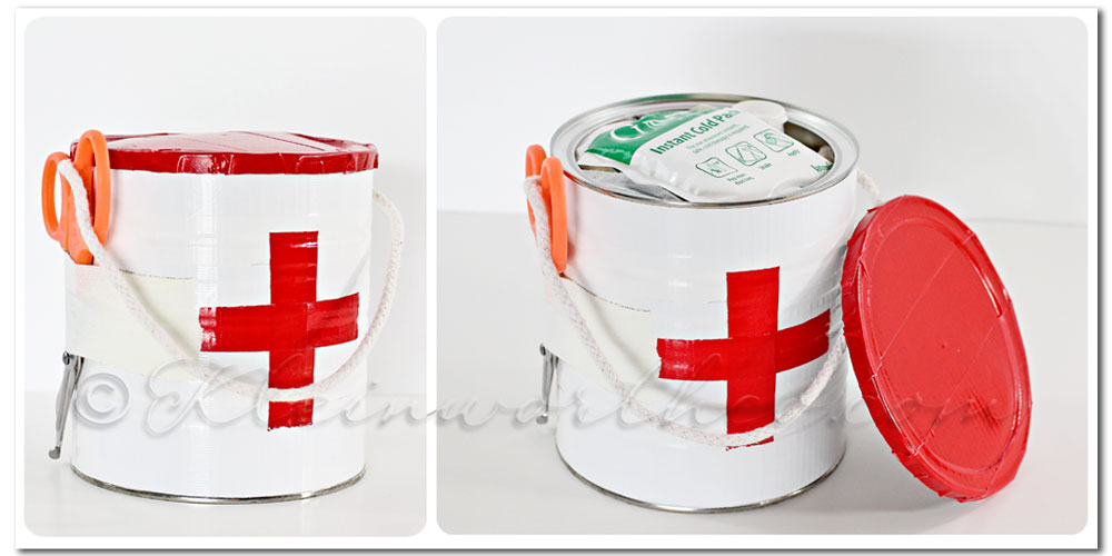 First Aid Kit and Printable Checklist, DIY first aid kit