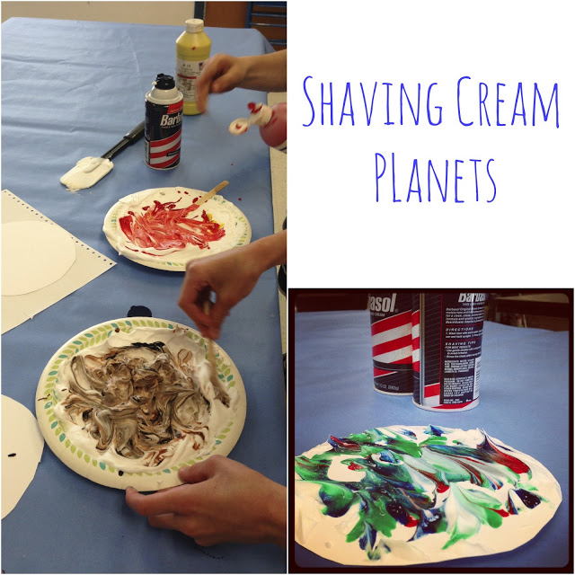 6 Quick Recipes & Project Ideas, shaving cream planets kids projects