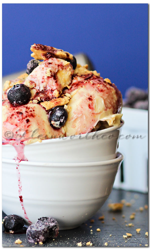 Blueberry Pie Frozen Yogurt