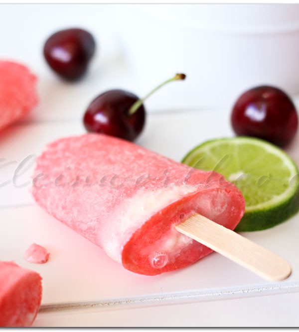 Cherry Limeade Ice Cream Soda Pops