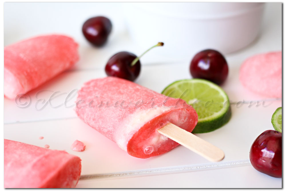Cherry Limeade Ice Cream Soda Pops