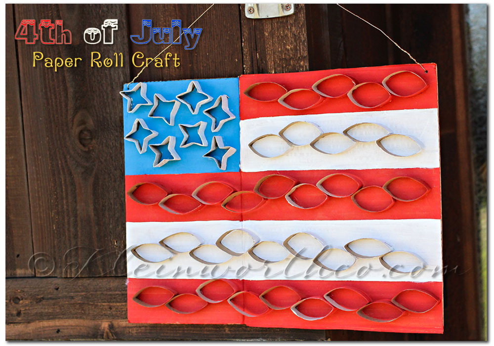 4th of July Paper Roll Craft