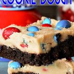 Patriotic Cookie Dough Brownies