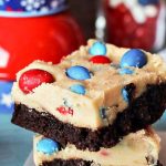 How to make Patriotic Cookie Dough Brownie Bars