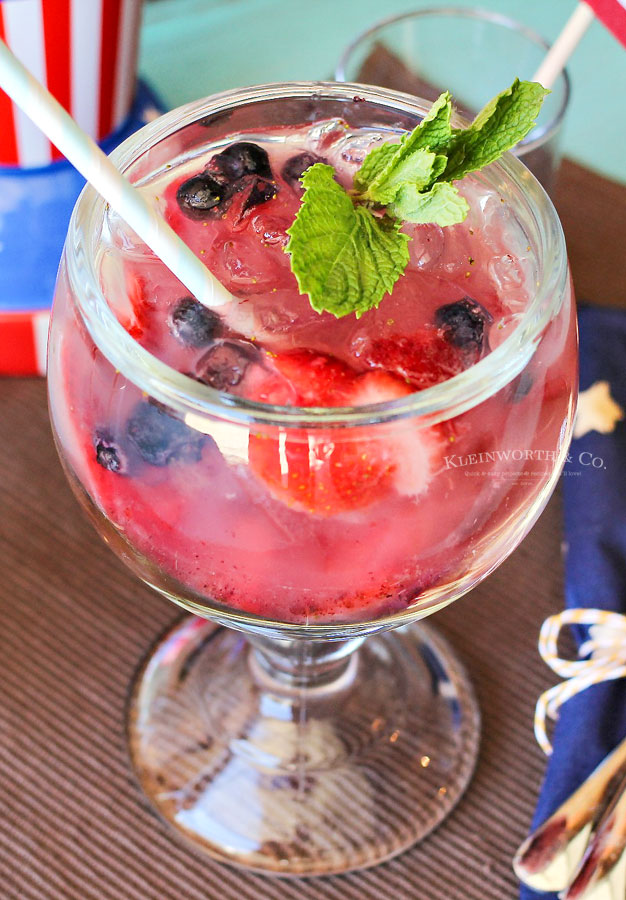 Red White & Blue Daiquiri