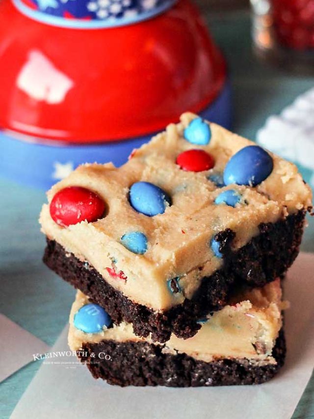 Fourth of July Cookie Dough Brownies Recipe Taste of the Frontier