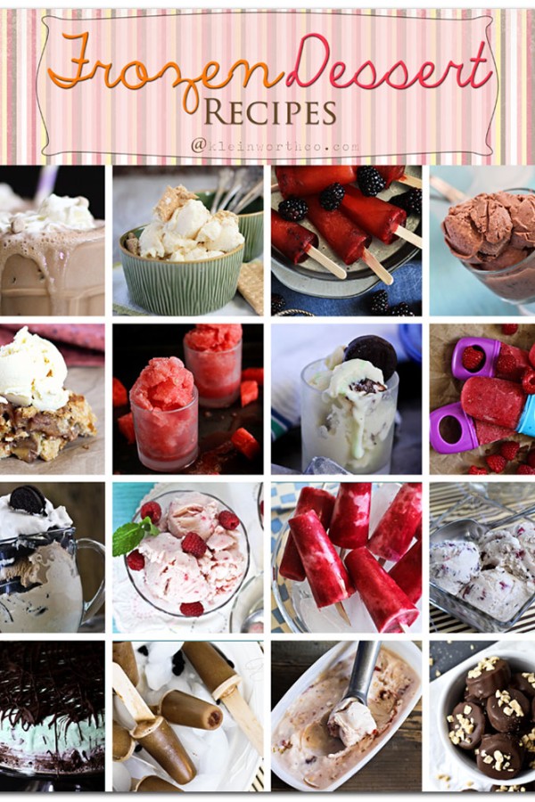 Desserts for Summer, frozen dessert recipes