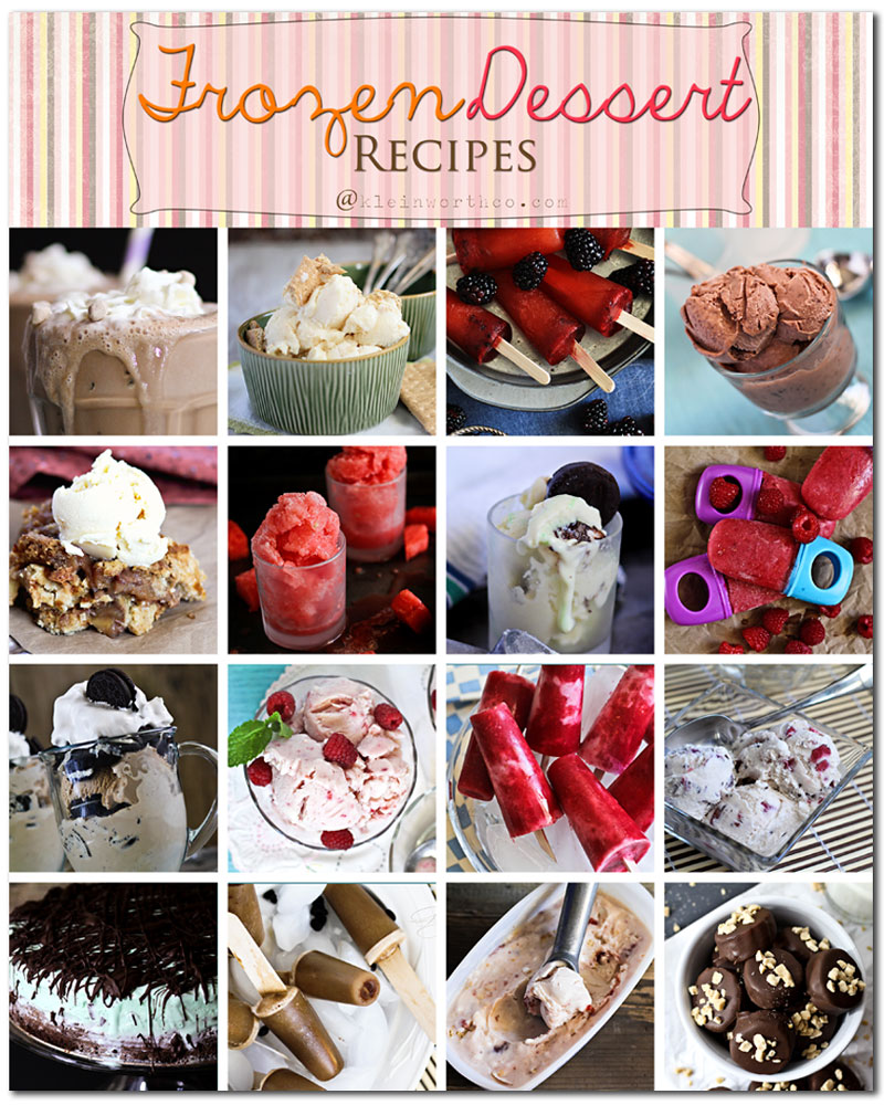 Desserts for Summer, frozen dessert recipes