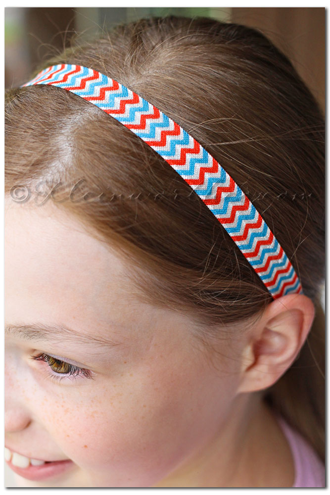 No Sew Patriotic Hair Ties