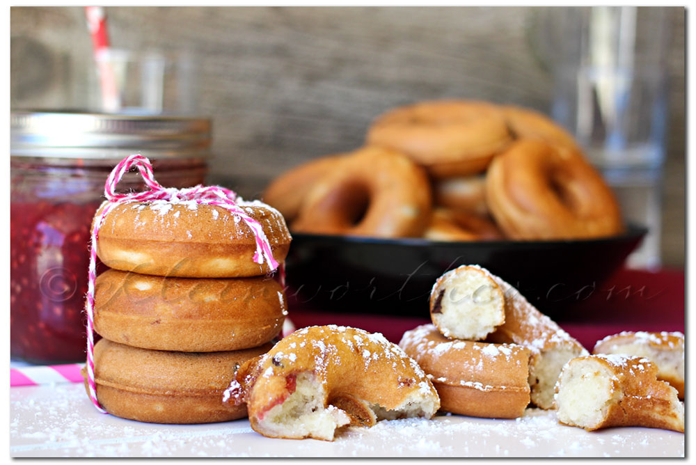 Raspberry Chocolate Chip Donuts