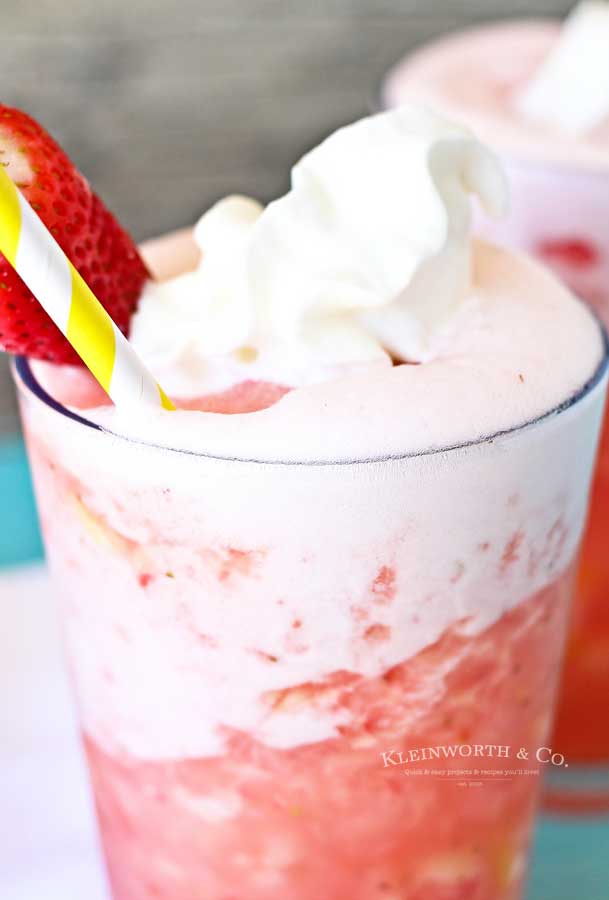 drink recipe - Strawberry Pineapple Slush