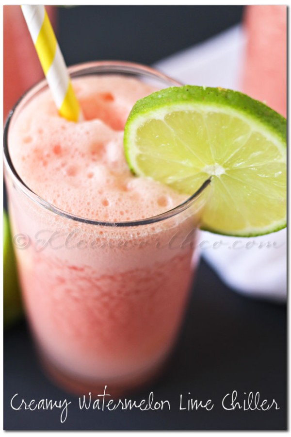 Creamy Watermelon Lime Chiller