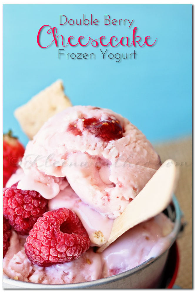 Double Berry Cheesecake Frozen Yogurt