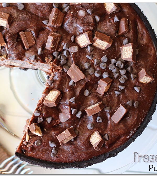 Frozen Kit Kat Pudding Pie