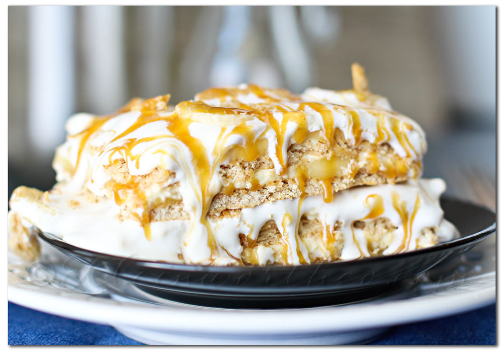 Banana Caramel Ice Box Cake