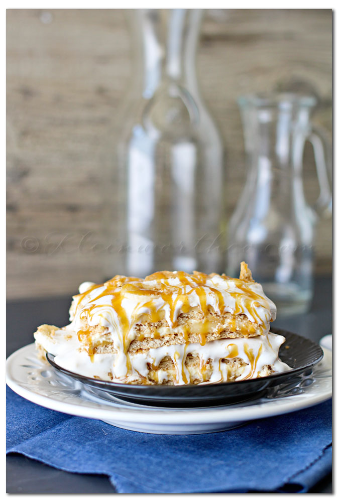 Banana Caramel Ice Box Cake