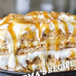 Banana Caramel Ice Box Cake