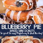 Blueberry Pie Mini Donuts