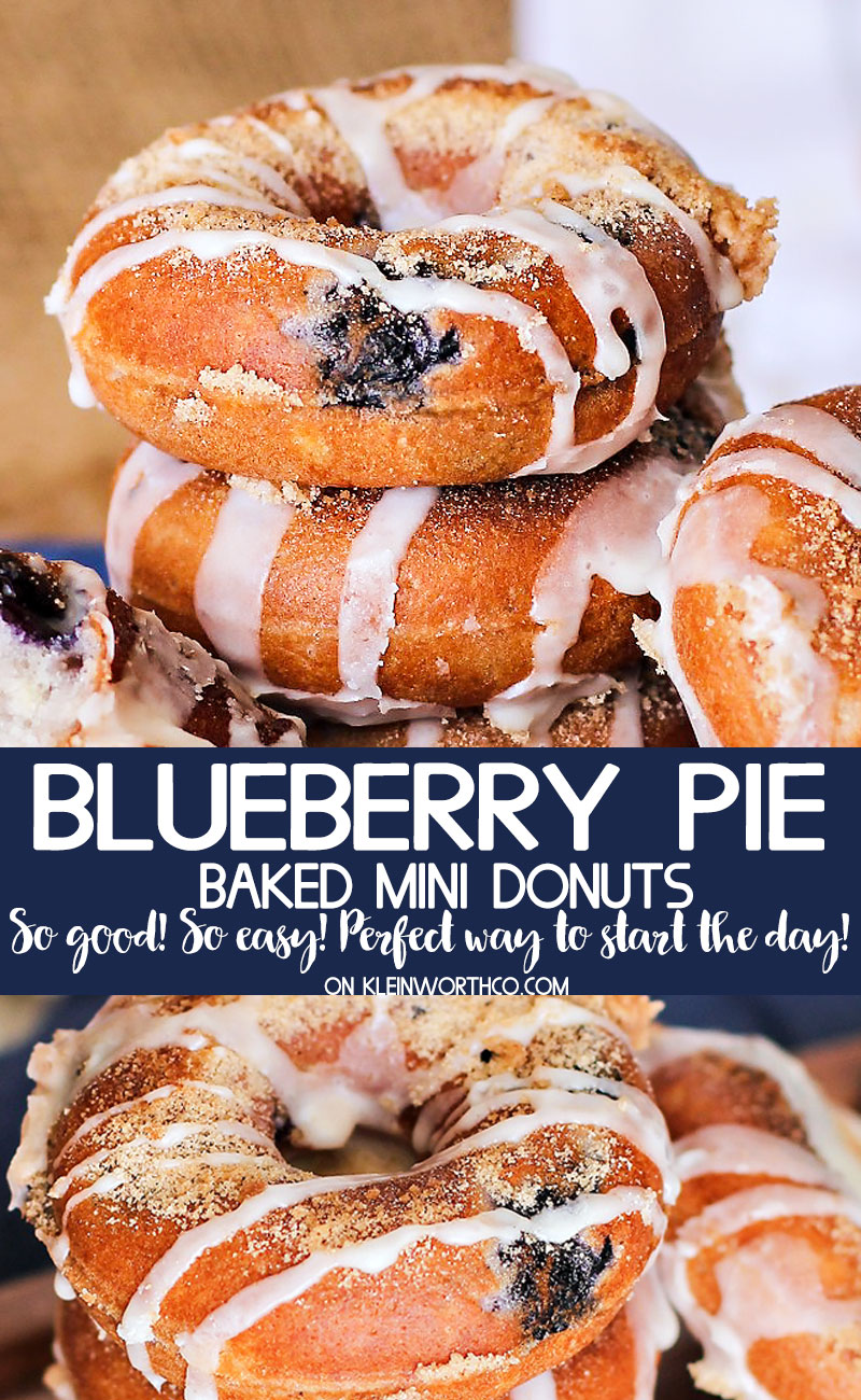 Blueberry Pie Mini Donuts