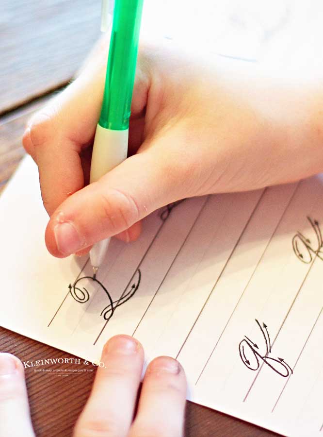 Cursive Handwriting Practice Sheets