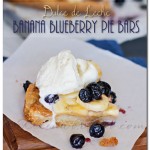 Dulce de Leche Banana Blueberry Pie Bars, gluten free crust, slow cooker recipe