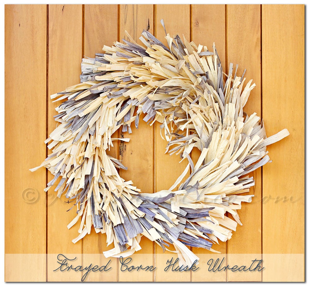 Frayed Corn Husk Wreath