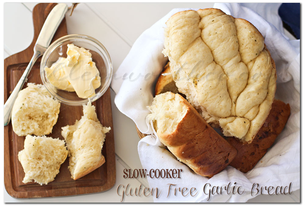 Slow Cooker Gluten Free Garlic Bread