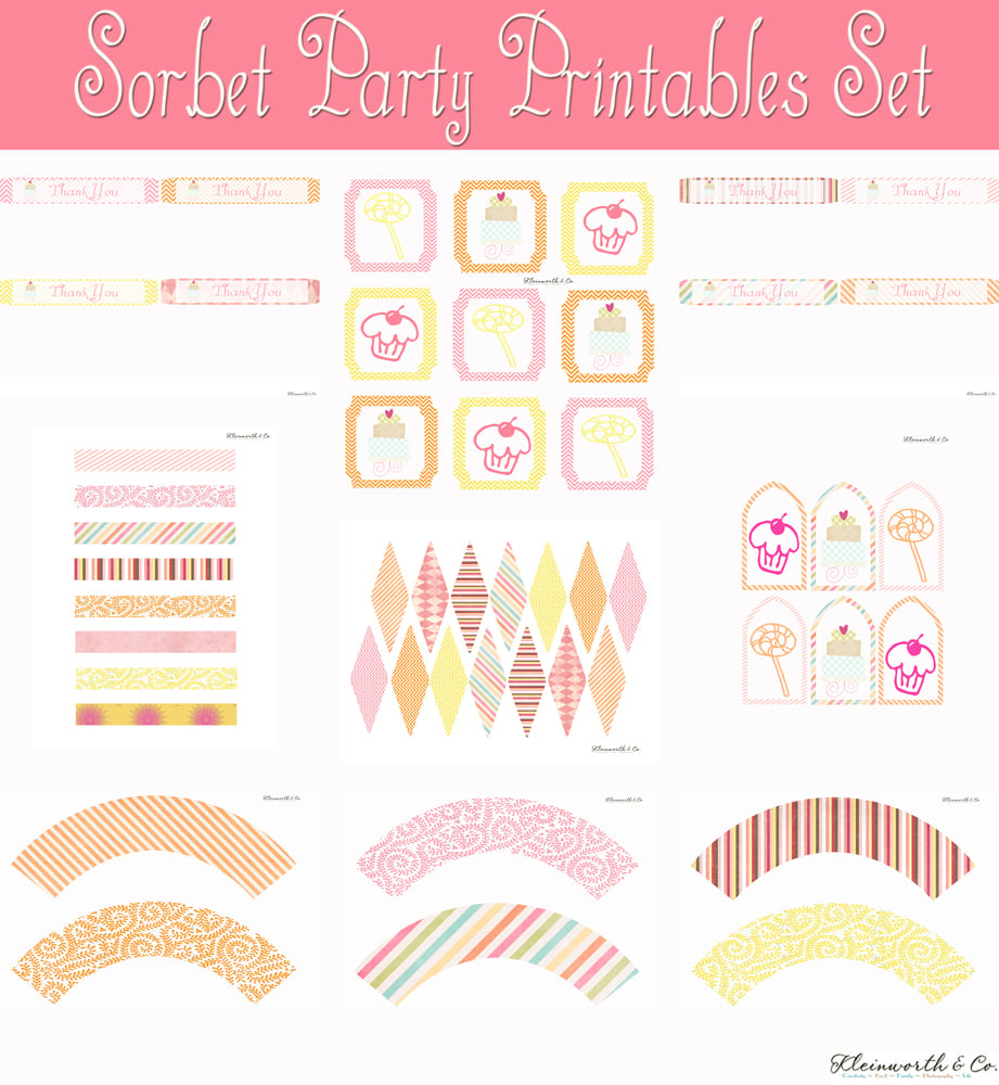 free party printables, birthday printables