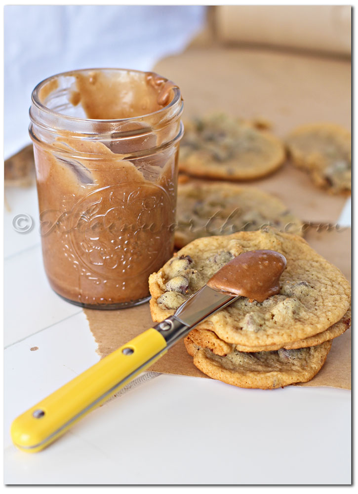 Chocolate Chip Cookie Cookie Butter- homemade cookie butter made with chocolate chip cookies