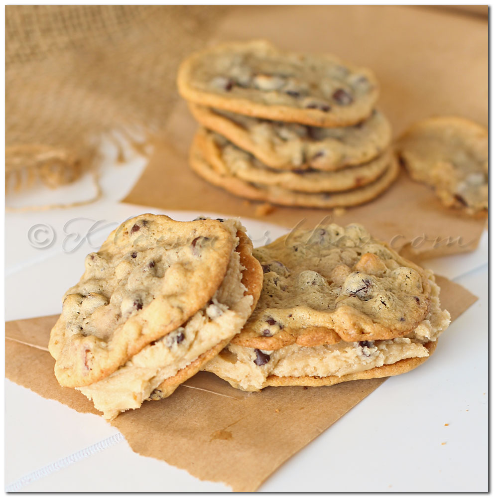 Chocolate Chip Cookie Dough Sandwich Cookie