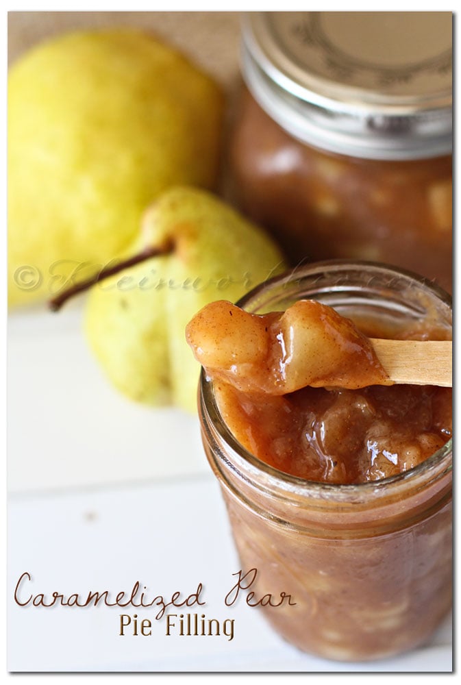 Caramelized Pear Pie Filling