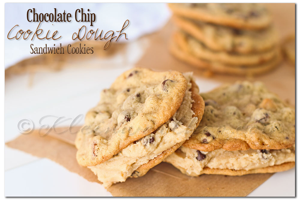 Chocolate Chip Cookie Dough Sandwich Cookie