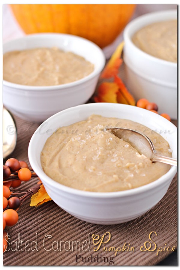 Salted Caramel Pumpkin Spice Pudding