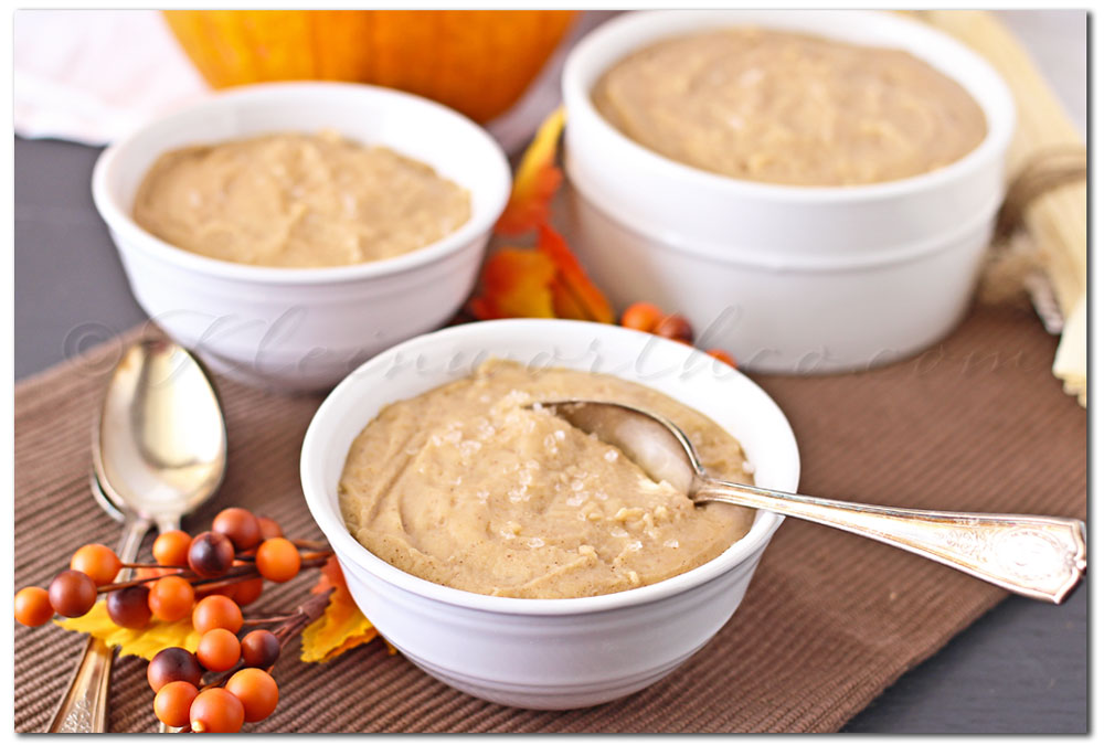 Salted Caramel Pumpkin Spice Pudding