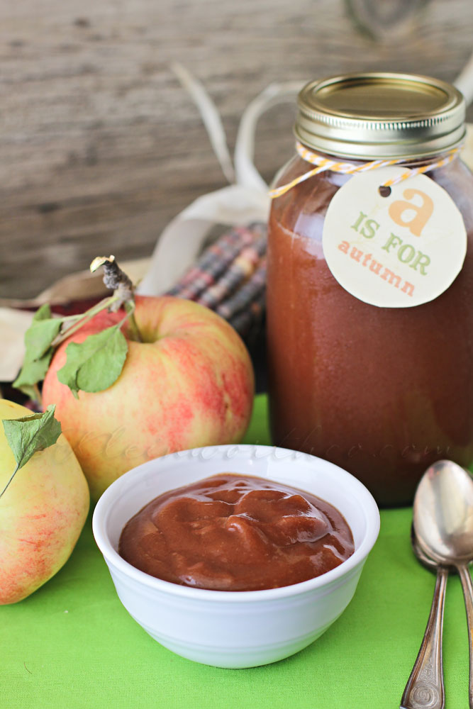 Crock Pot Cinnamon & Brown Sugar Applesauce 