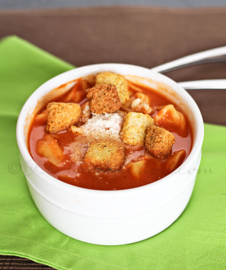 Creamy Tomato Tortellini Soup