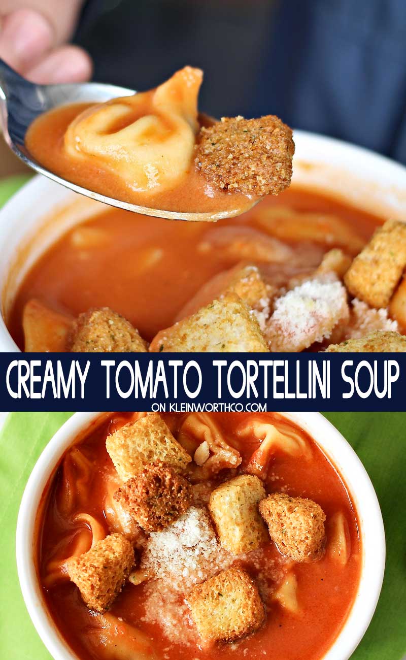 Creamy Tomato Tortellini Soup