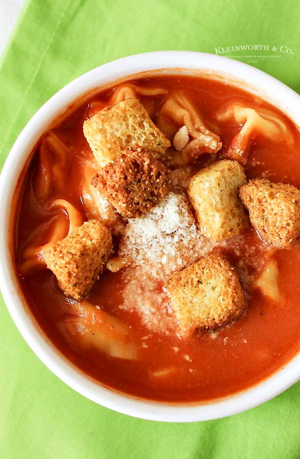 Creamy Tomato Tortellini Soup recipe