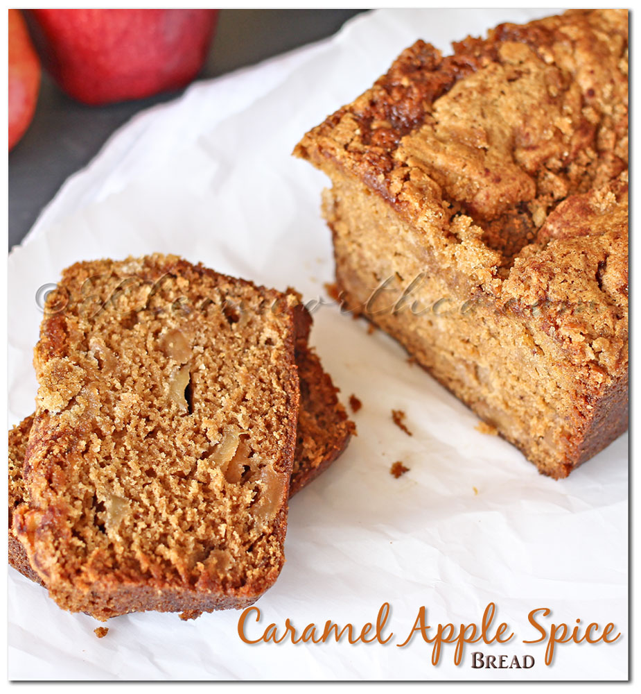 Caramel Apple Spice Bread, fall recipes, apple bread