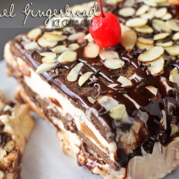 Caramel Gingerbread Ice Cream Cake Taste of the Frontier