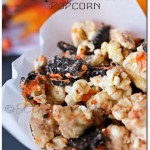 Halloween Oreo Cookie Butter Popcorn