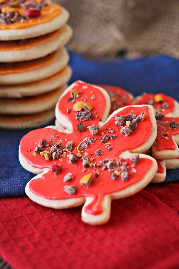 Fall Sugar Cookies, soft sugar cookies