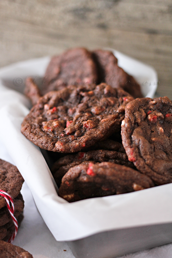 Peppermint Chocolate Chunk Cookies