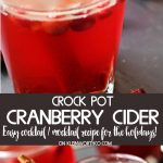 Crock Pot Cranberry Cider