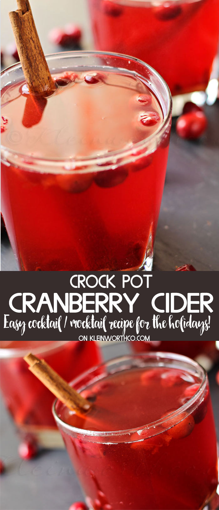 Crock Pot Cranberry Cider