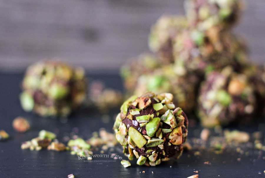 Chocolate Pistachio Truffles