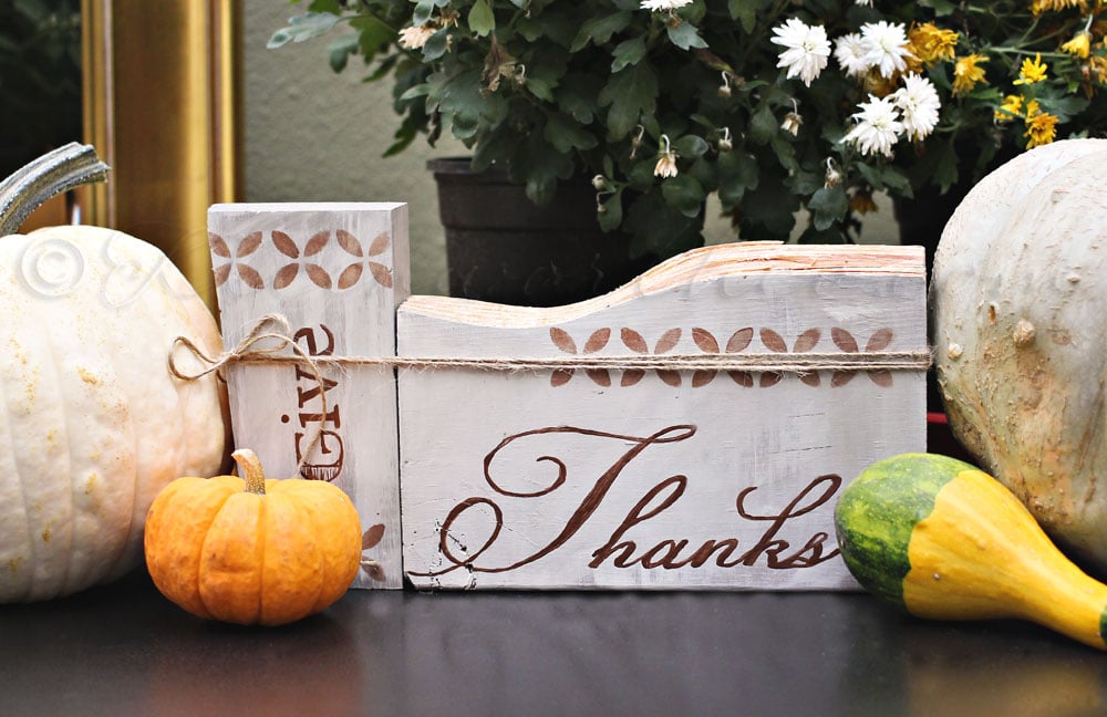 Give Thanks Painted Signs