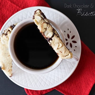 Dark Chocolate Almond Biscotti