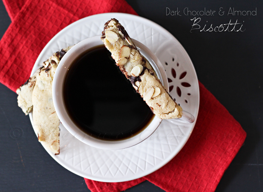 Dark Chocolate Almond Biscotti