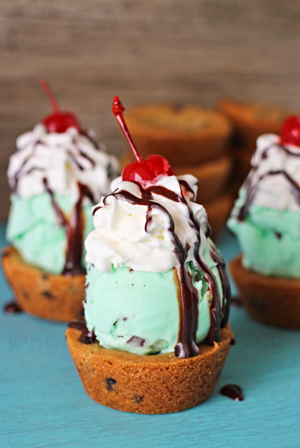 Chocolate Chip Cookie Cup Sundae